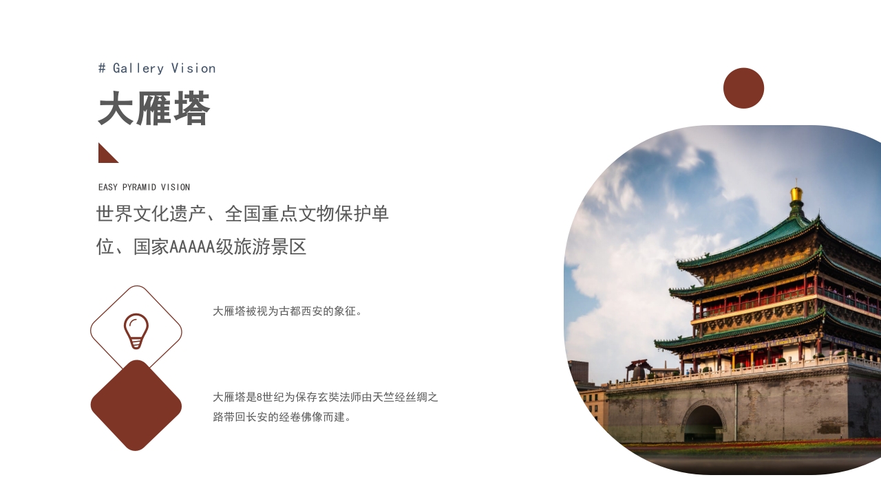 古风西安印象古都文化旅游攻略介绍PPT课件9