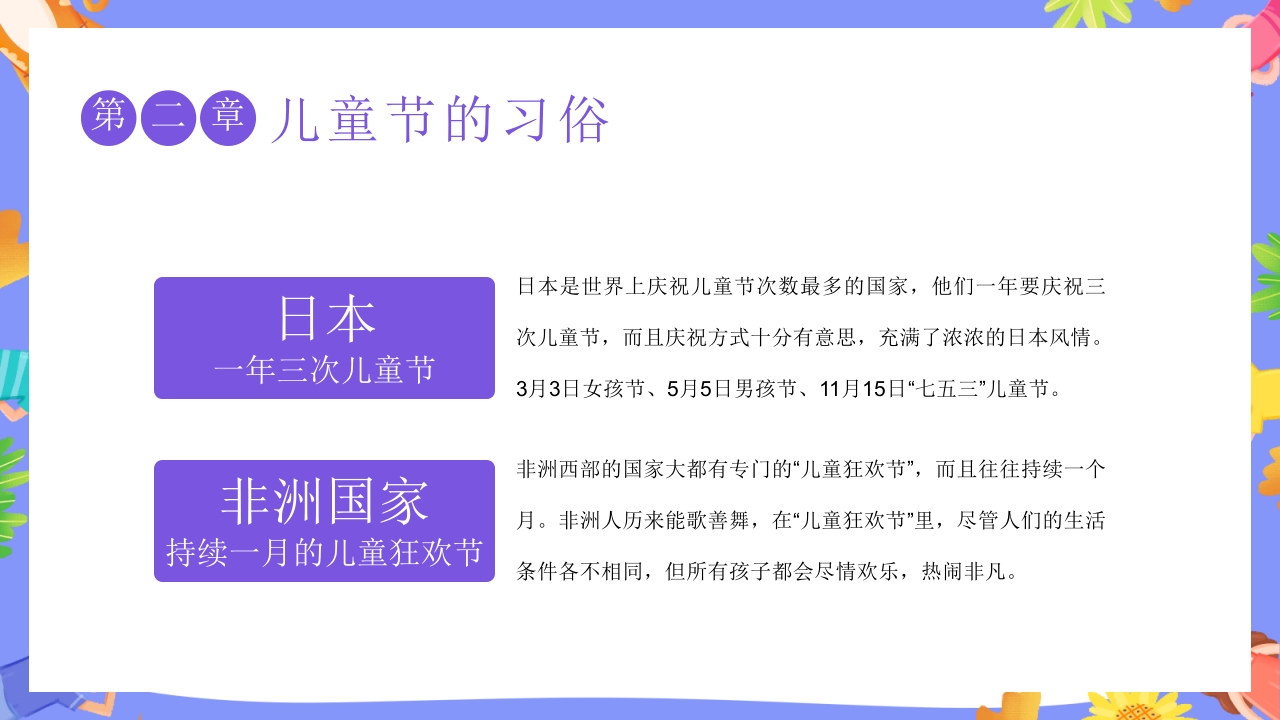 卡通六一儿童节主题班会PPT课件7
