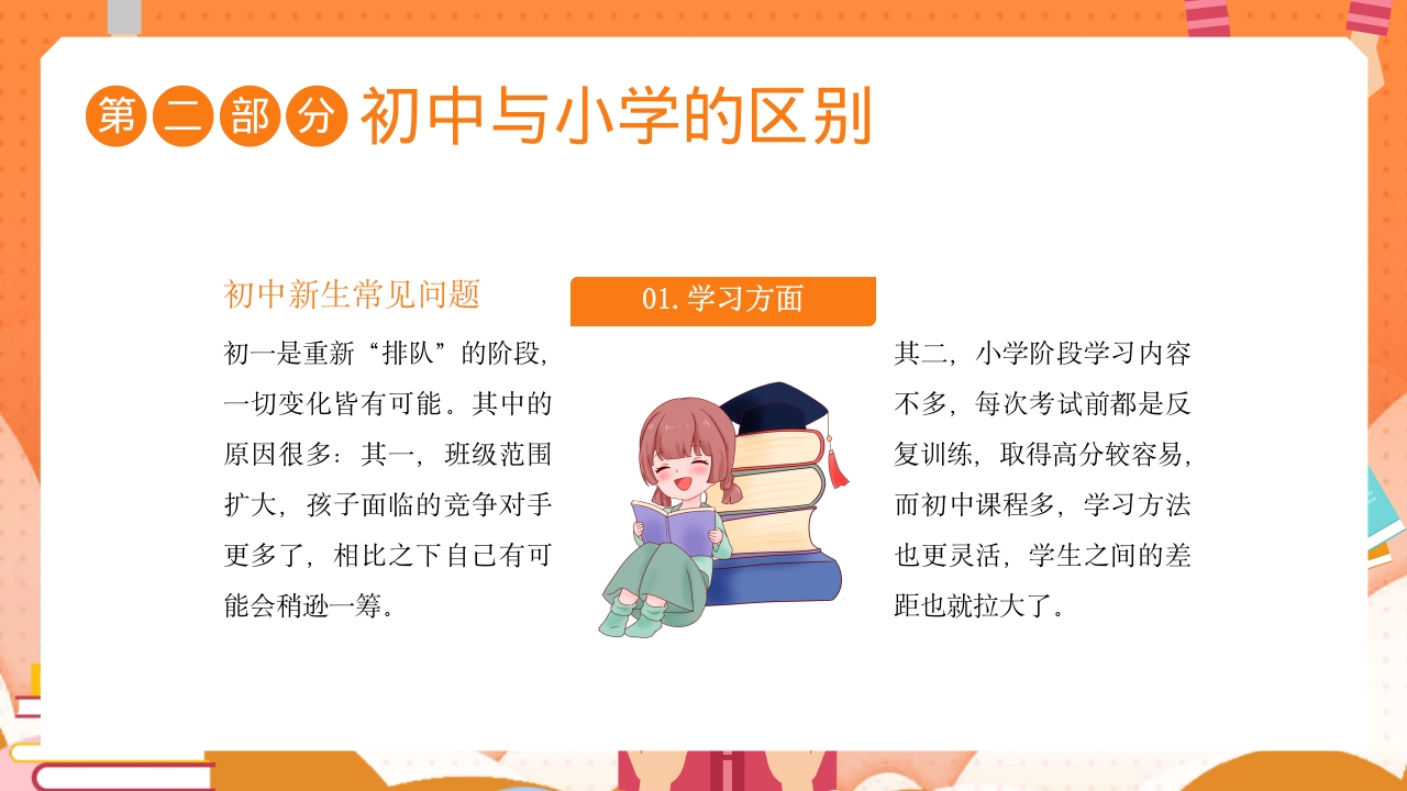 秋季开学初一新生家长会通用PPT课件9