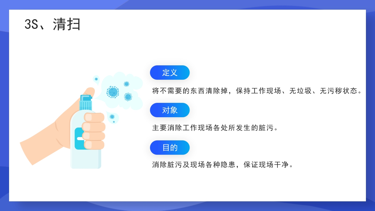 渐变蓝色医疗7S病房成果汇报PPT课件20