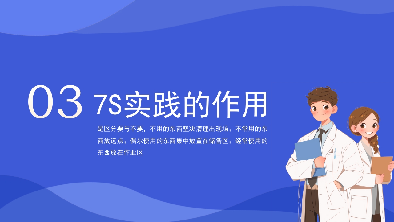 渐变蓝色医疗7S病房成果汇报PPT课件29
