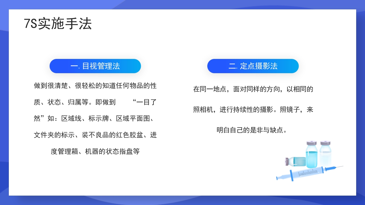 渐变蓝色医疗7S病房成果汇报PPT课件33