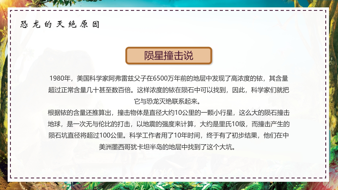 卡通风恐龙科学博物馆儿童教育小百科PPT课件21