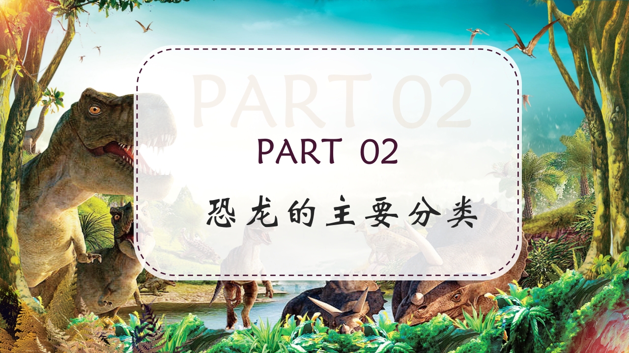 卡通风恐龙科学博物馆儿童教育小百科PPT课件8