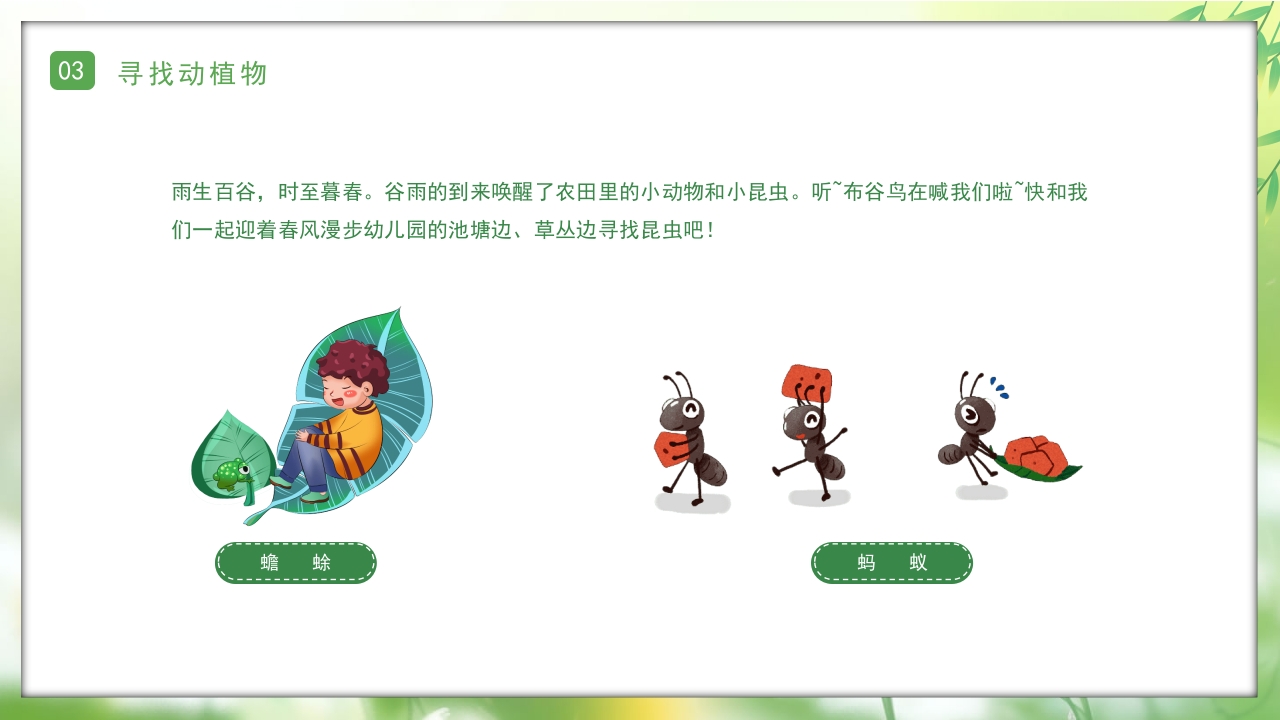小清新知谷雨识习俗幼儿园谷雨节气科普PPT课件14
