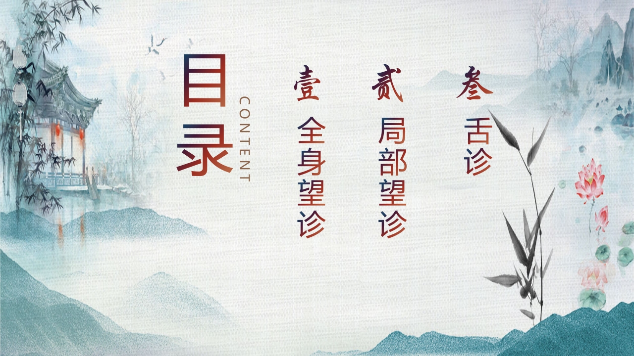 中国风中医望诊知识PPT课件2