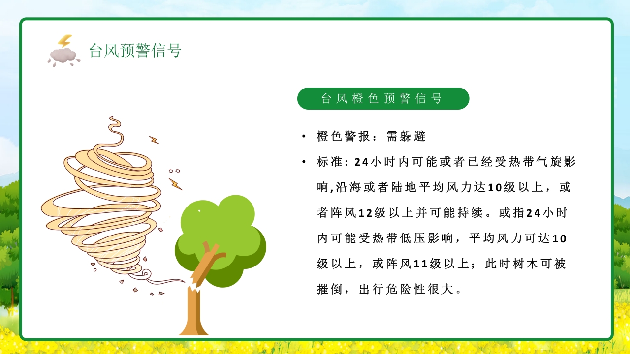插画风防台风安全教育培训知识科普PPT课件15