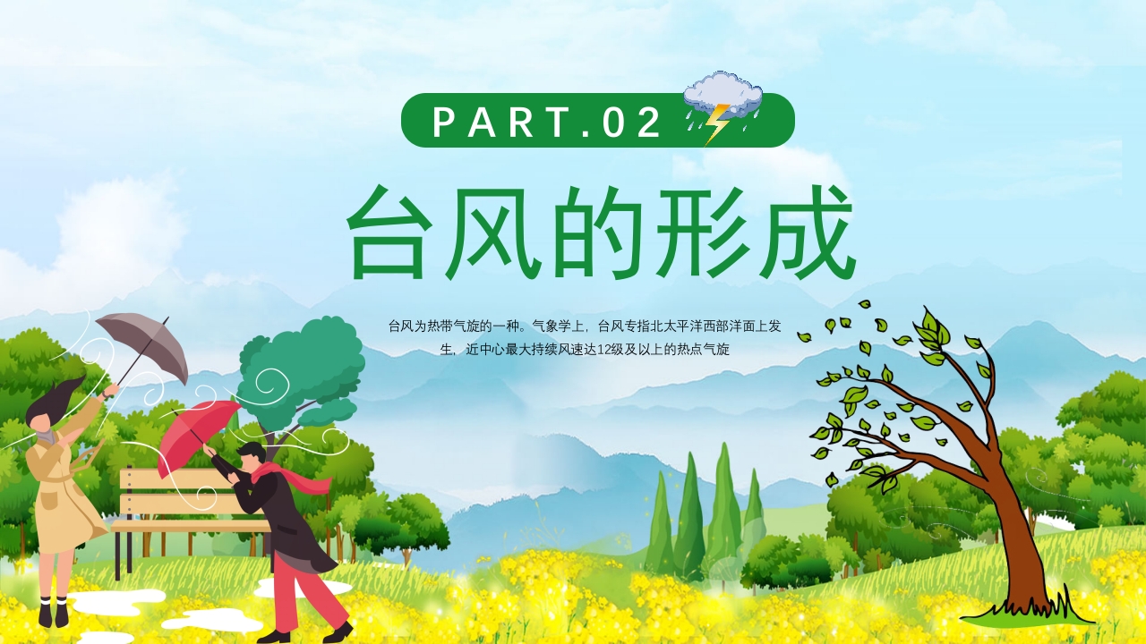 插画风防台风安全教育培训知识科普PPT课件6