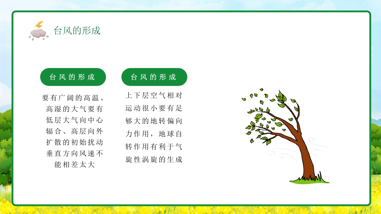 插画风防台风安全教育培训知识科普PPT课件7