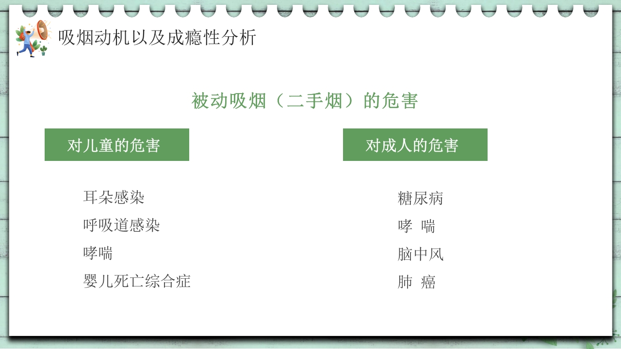 小清新中学生控烟知识培训PPT课件27