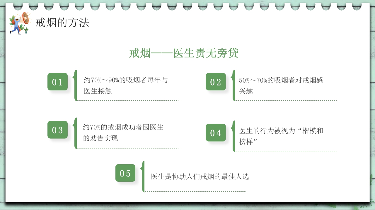 小清新中学生控烟知识培训PPT课件29