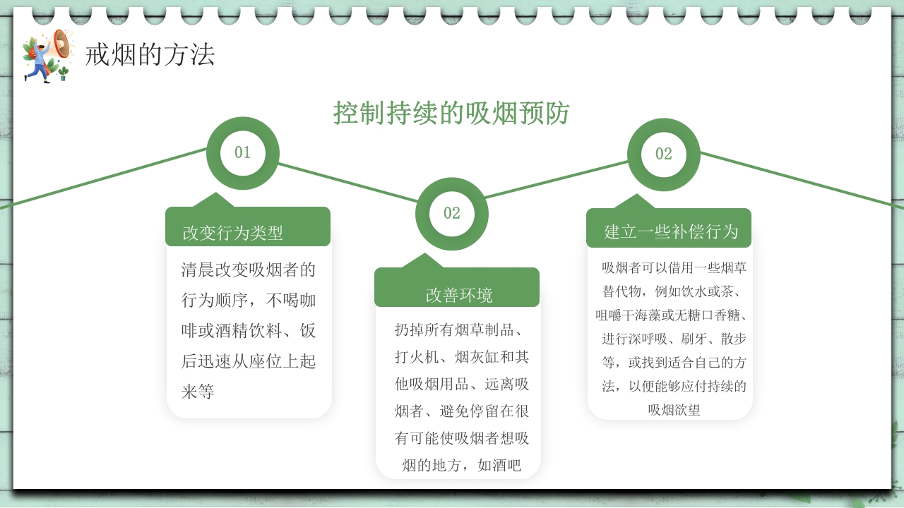 小清新中学生控烟知识培训PPT课件33