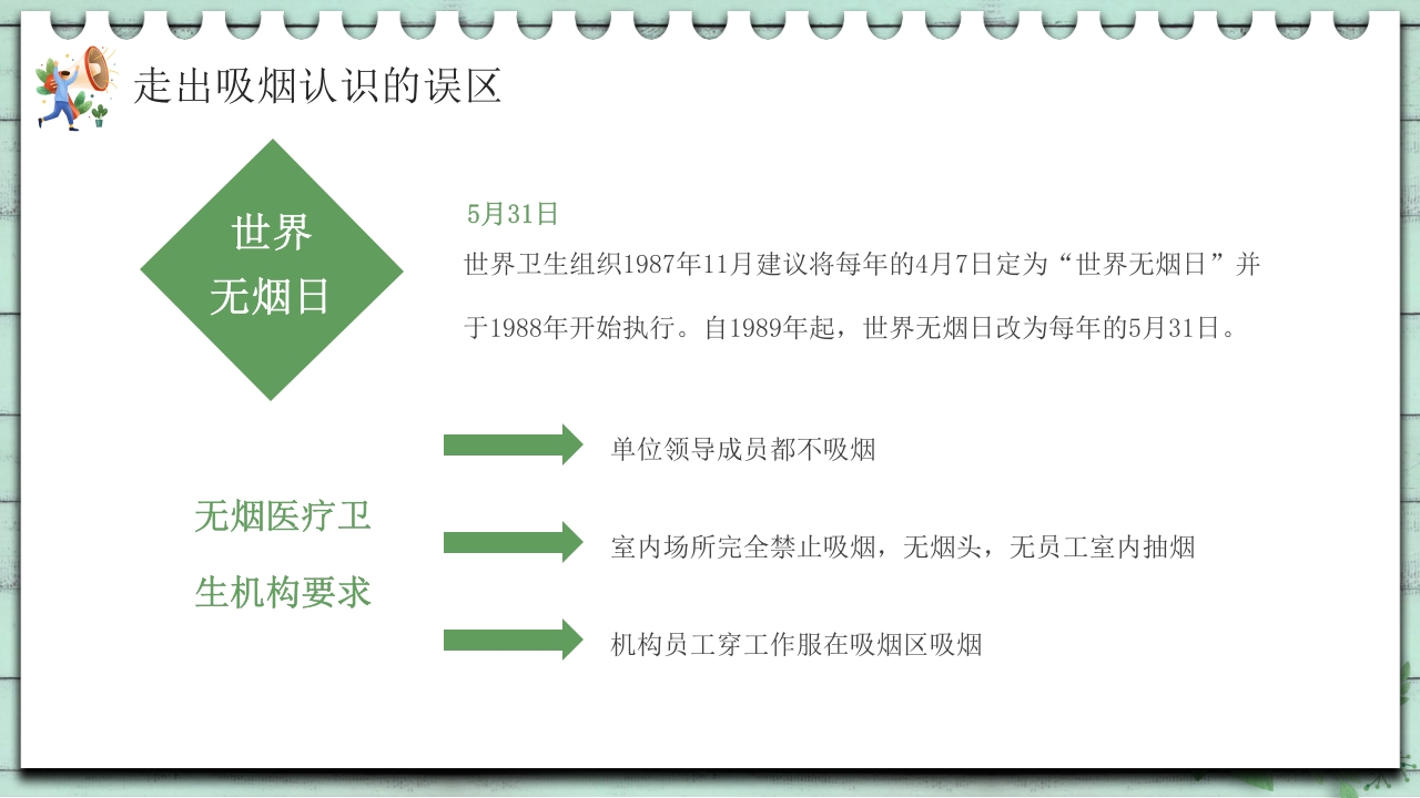 小清新中学生控烟知识培训PPT课件41
