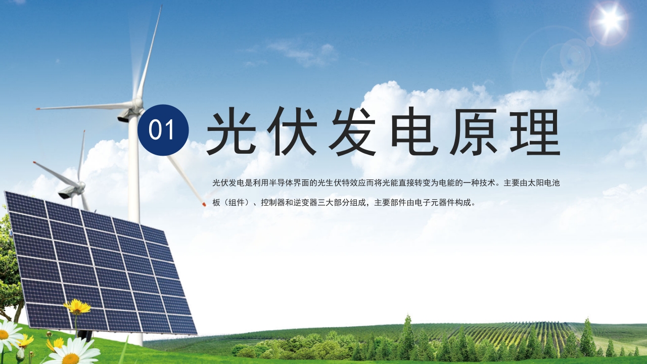 光伏发电新能源项目介绍PPT课件3