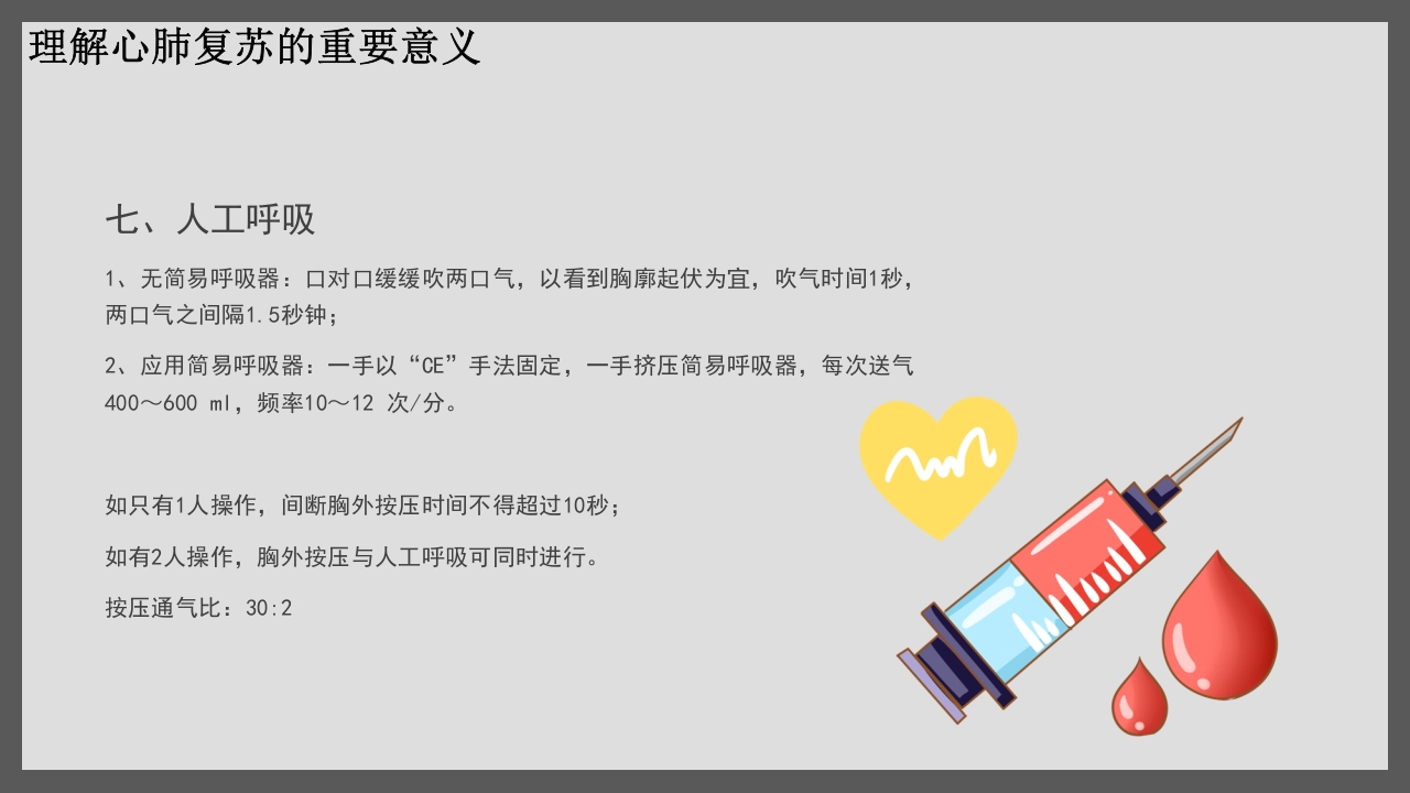 心肺复苏CPR医疗护理培训PPT课件13