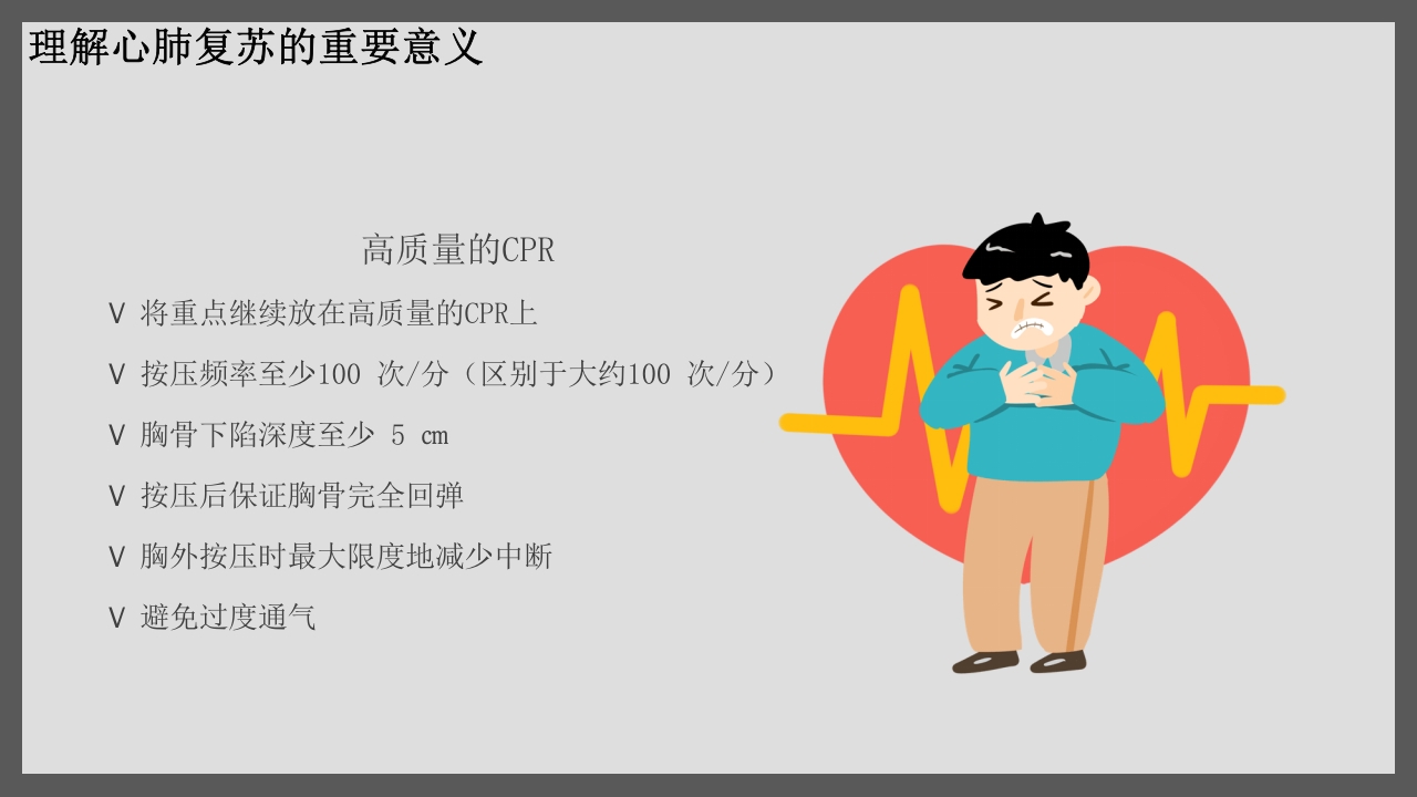 心肺复苏CPR医疗护理培训PPT课件18