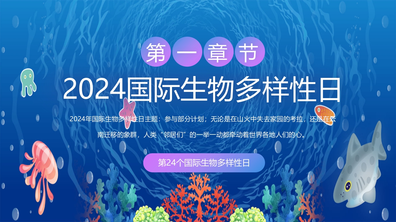2024年第24个国际生物多样性日PPT课件3