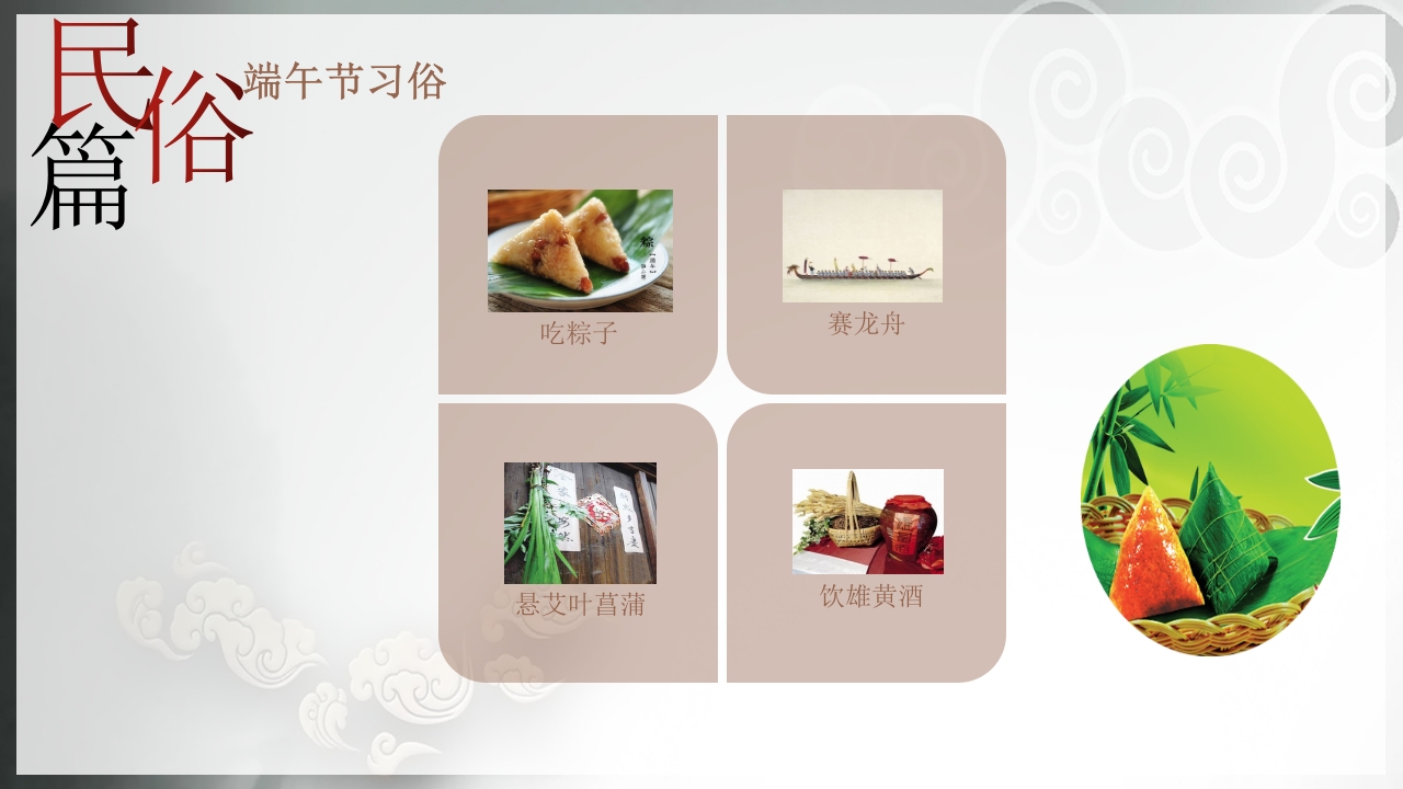 中国传统节日端午节介绍PPT课件14