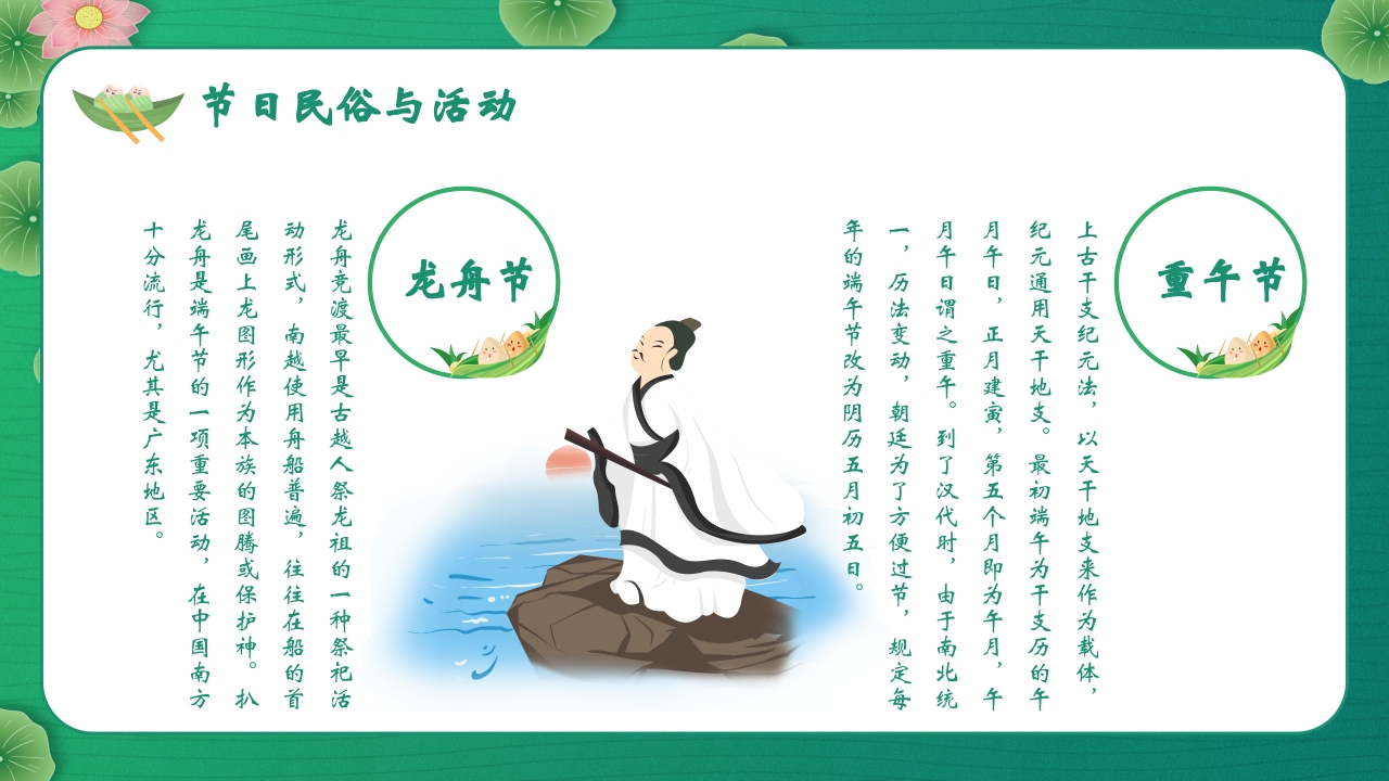 五月初五端午节主题班会PPT课件16