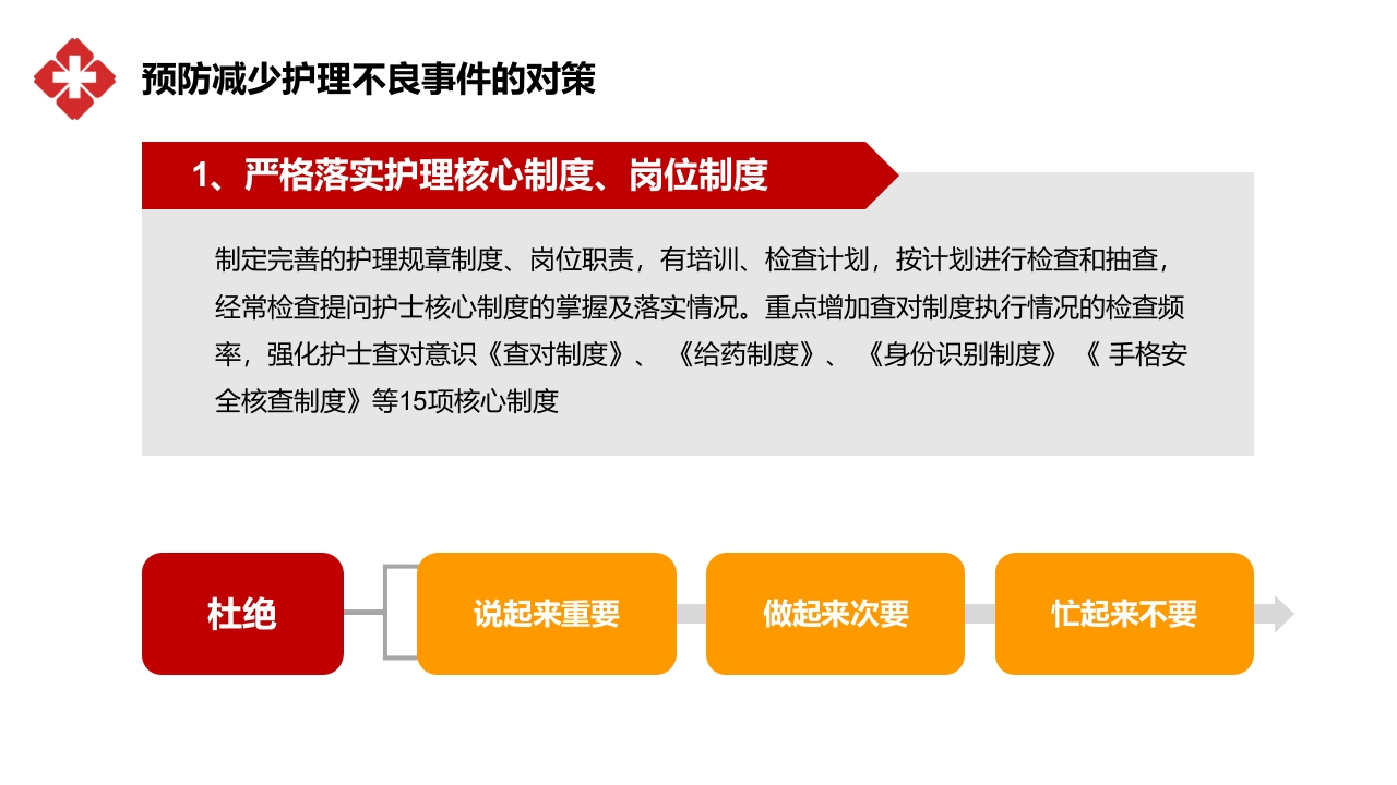 医院医疗护士护理不良事件分类对策流程分析培训PPT课件22