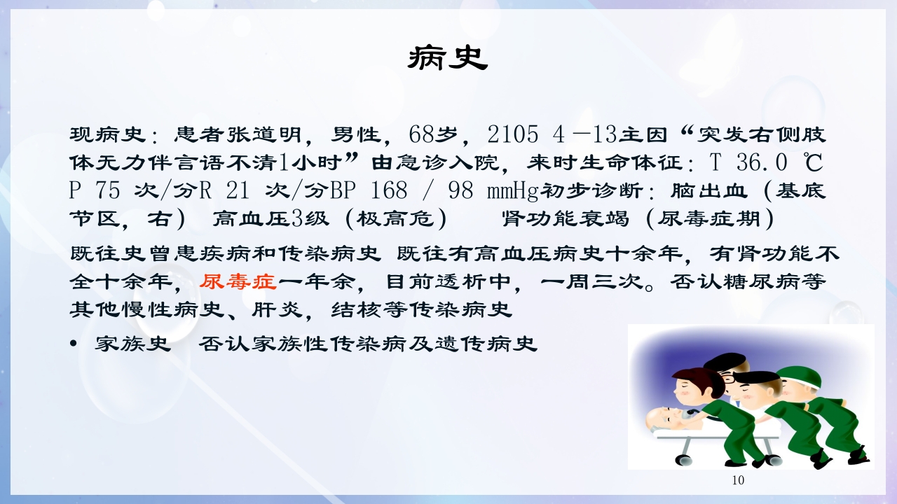 一例尿毒症合并脑出血病人的护理查房PPT课件10