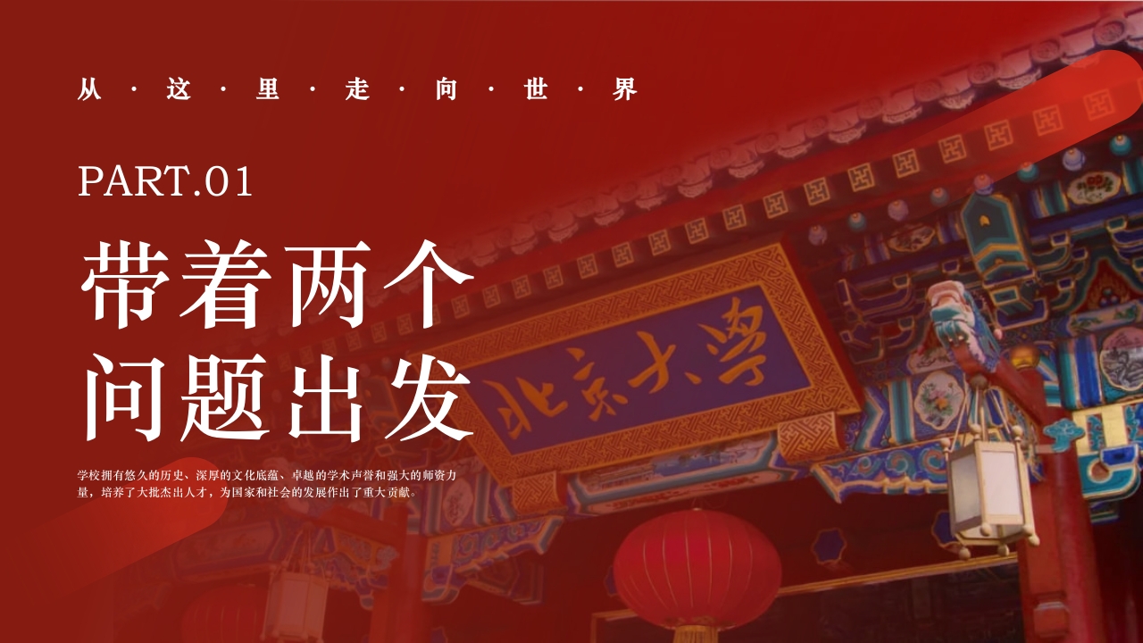 简约风北京大学介绍PPT课件下载4