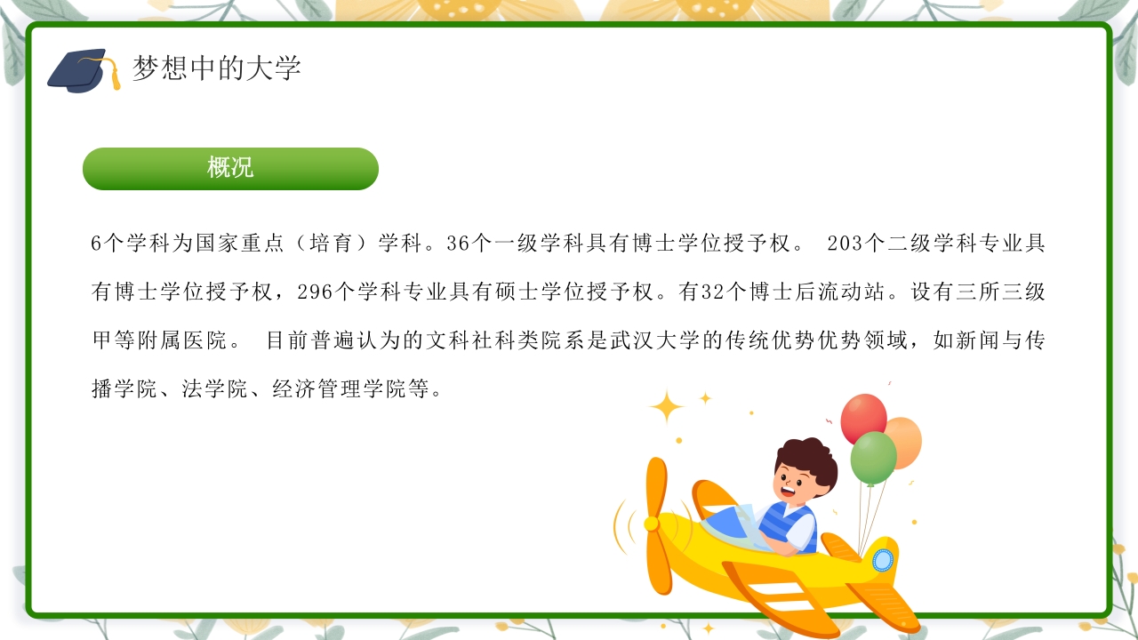 高中生心中理想的大学介绍PPT课件下载34