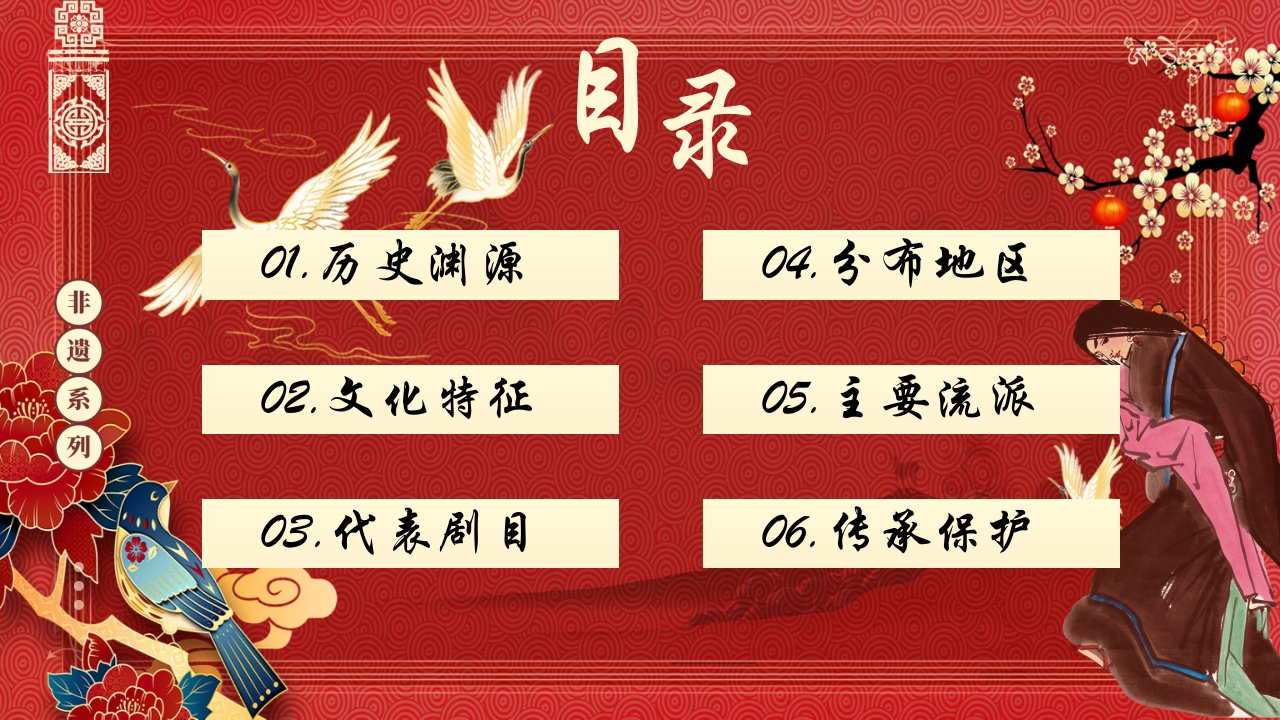 中国风非遗之藏戏PPT课件2