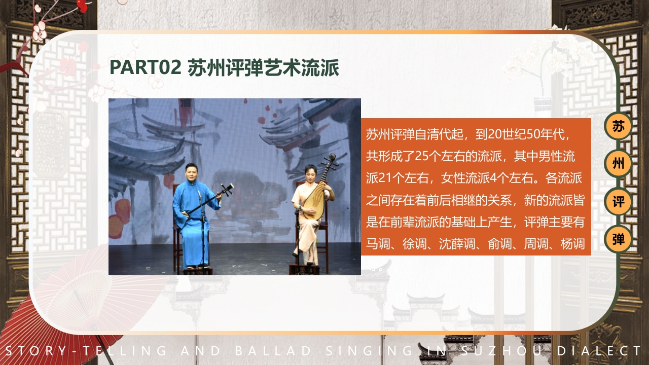 中国风非遗系列苏州评弹PPT课件下载10