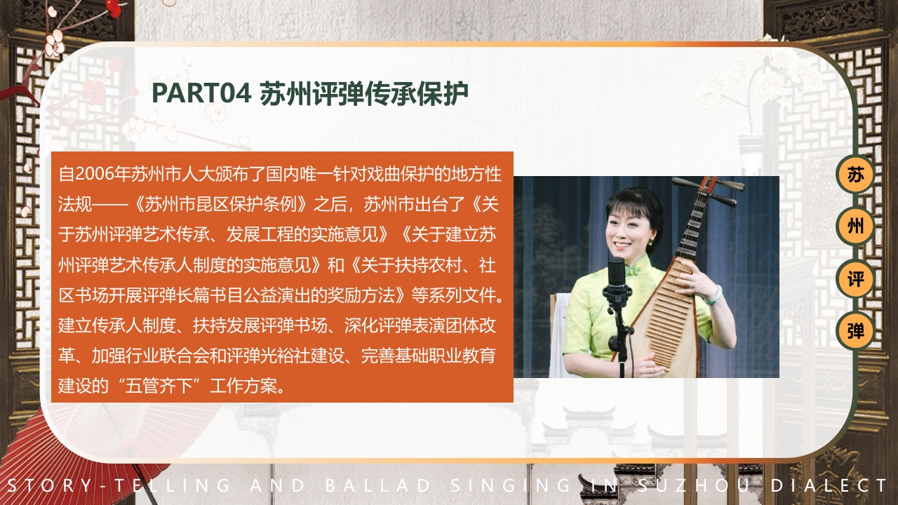 中国风非遗系列苏州评弹PPT课件下载31