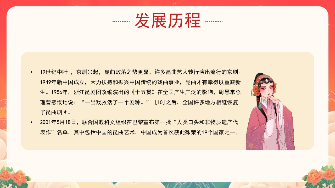 非遗文化昆曲介绍PPT课件下载13