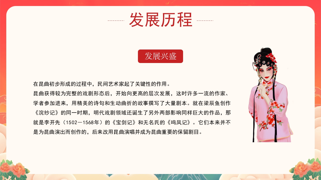 非遗文化昆曲介绍PPT课件下载22