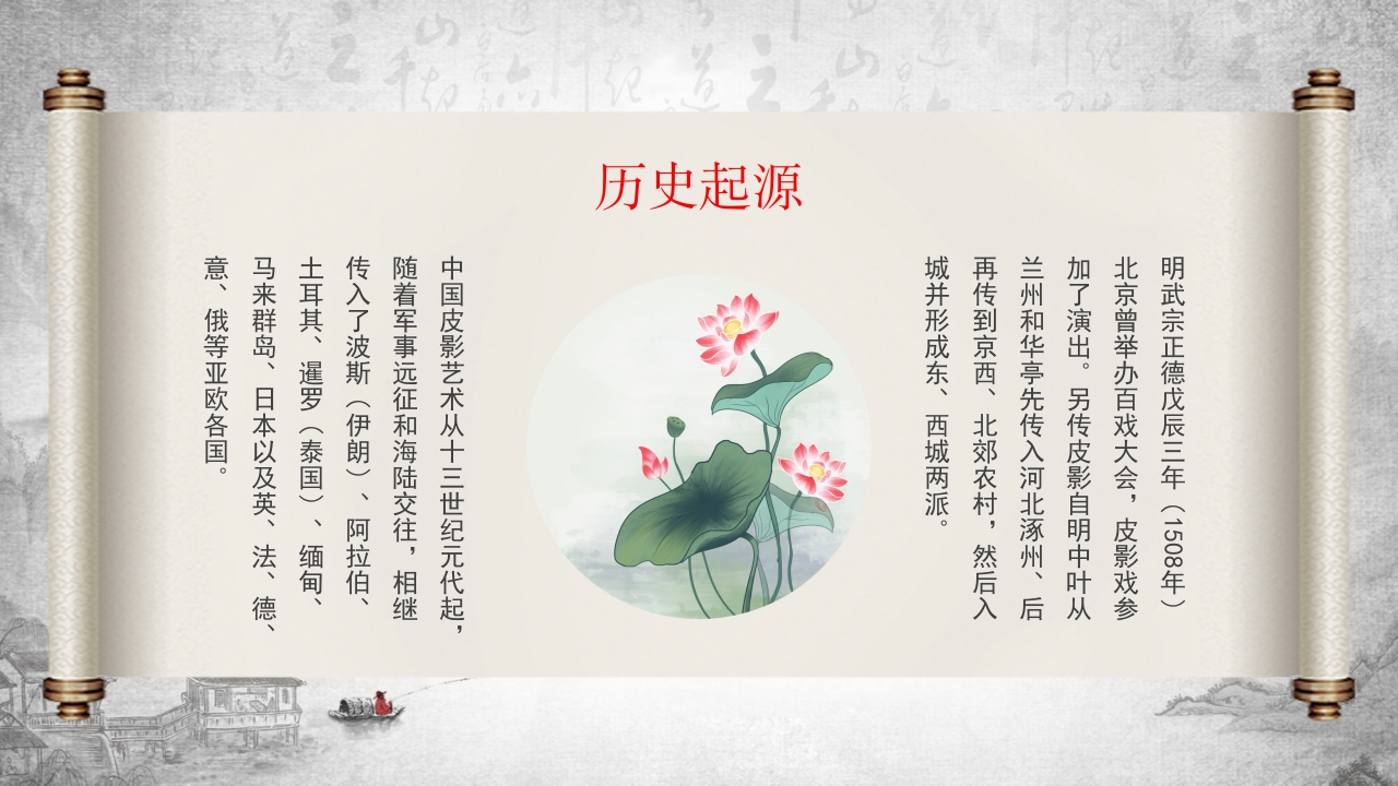 中国传统非遗文化艺术皮影戏PPT课件8