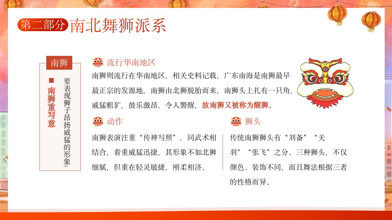 千年非遗南北舞狮文化介绍PPT课件10