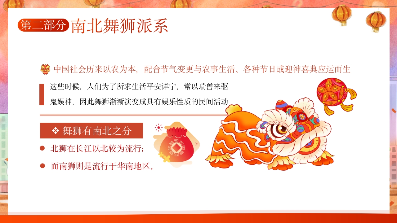 千年非遗南北舞狮文化介绍PPT课件9