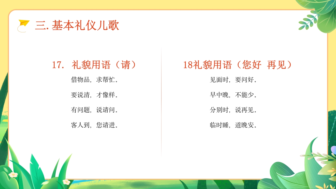 幼儿园文明礼仪教育ppt课件下载12