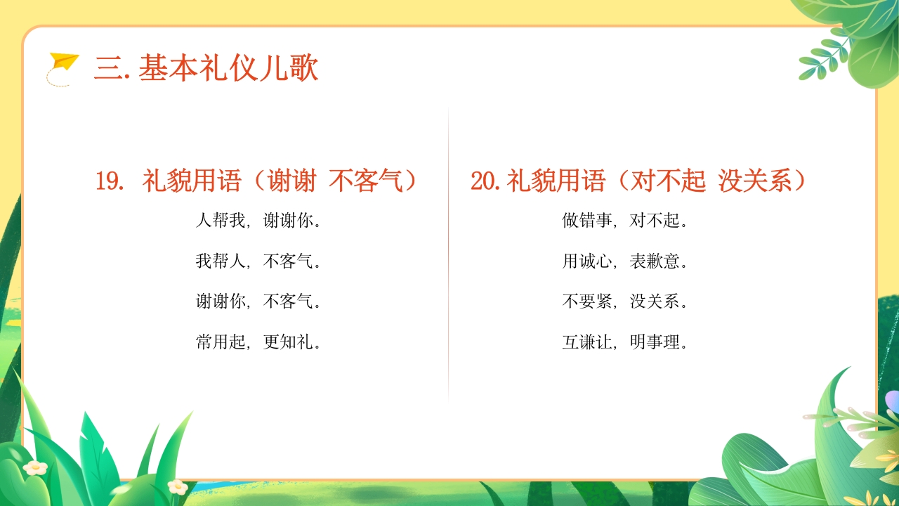 幼儿园文明礼仪教育ppt课件下载13