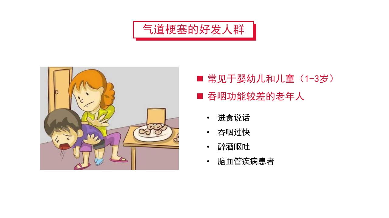 紧急解除气道梗阻瞬间挽救生命海姆里克腹部冲击法PPT课件5