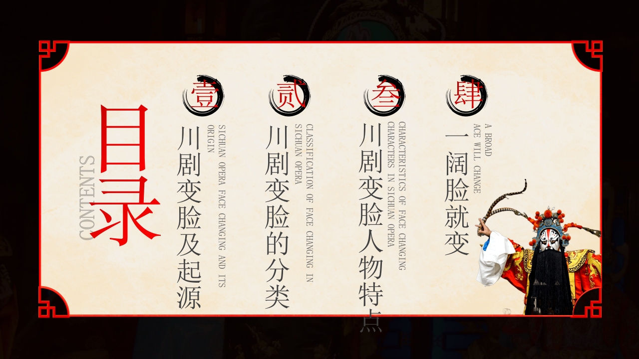 川剧变脸脸谱艺术PPT课件下载2