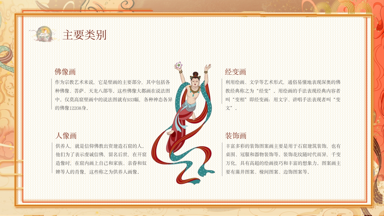 敦煌壁画非物质文化宣传教育PPT课件下载7