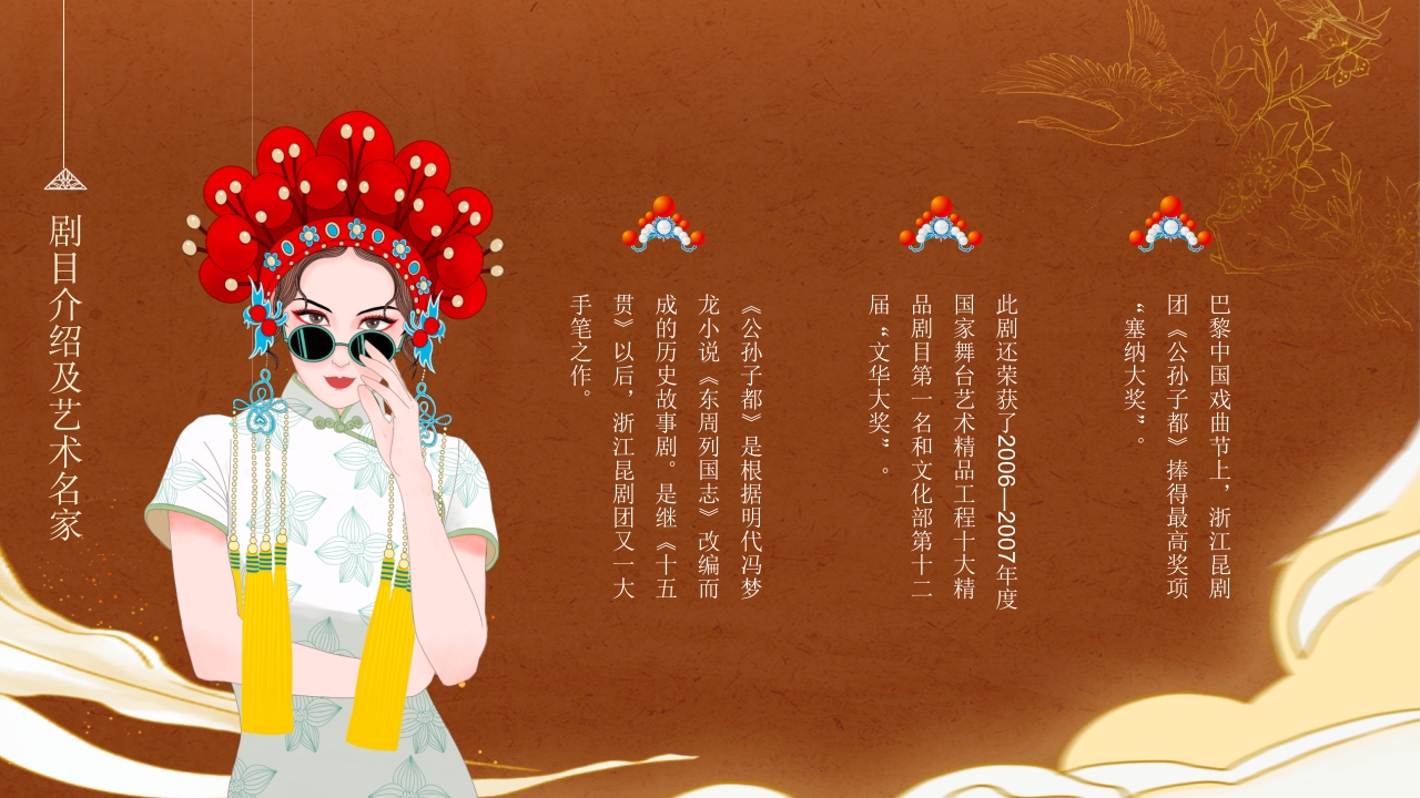 国潮风非遗昆曲文化宣传PPT课件16