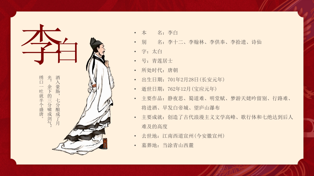 唐诗文学常识PPT课件下载12