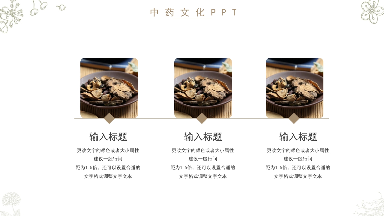 中药文化知识通用PPT模板14