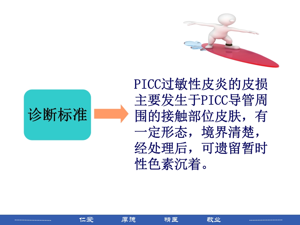 PICC穿刺点渗液与皮肤过敏的处理PPT课件19