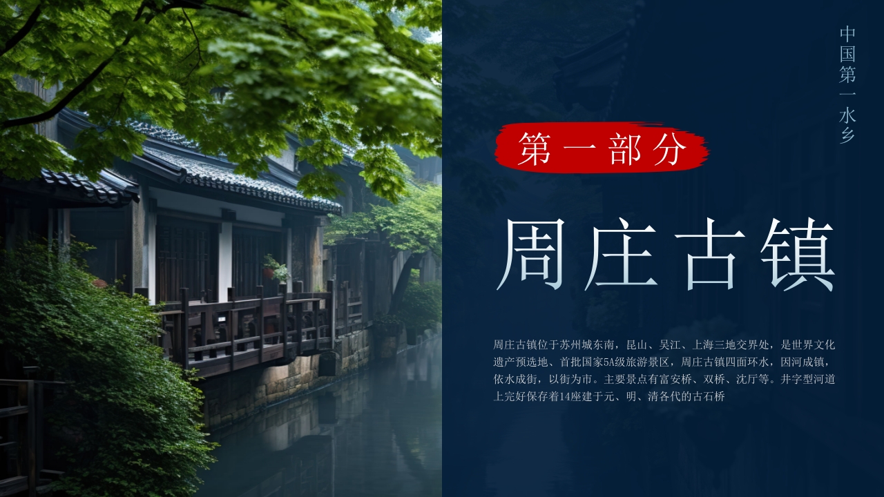 古镇旅游旅行宣传介绍PPT课件下载3