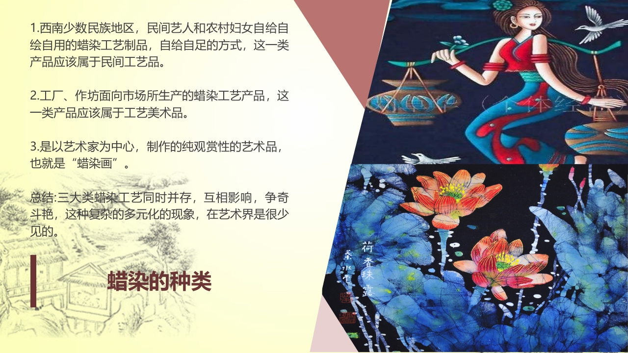 中国传统文化蜡染介绍PPT课件下载12