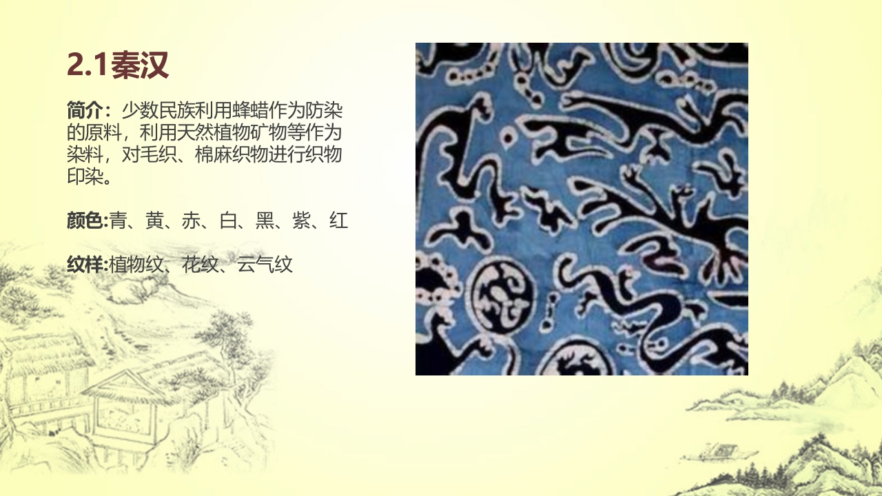 中国传统文化蜡染介绍PPT课件下载5