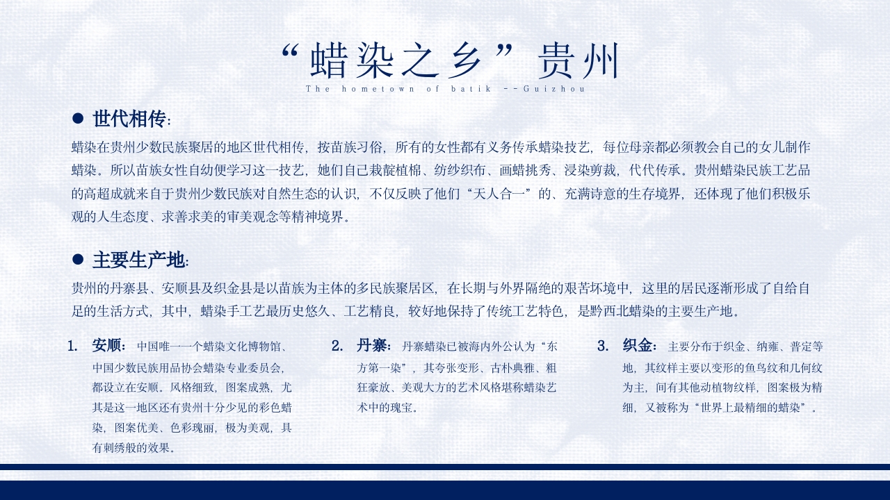 贵州蜡染艺术培训PPT课件10
