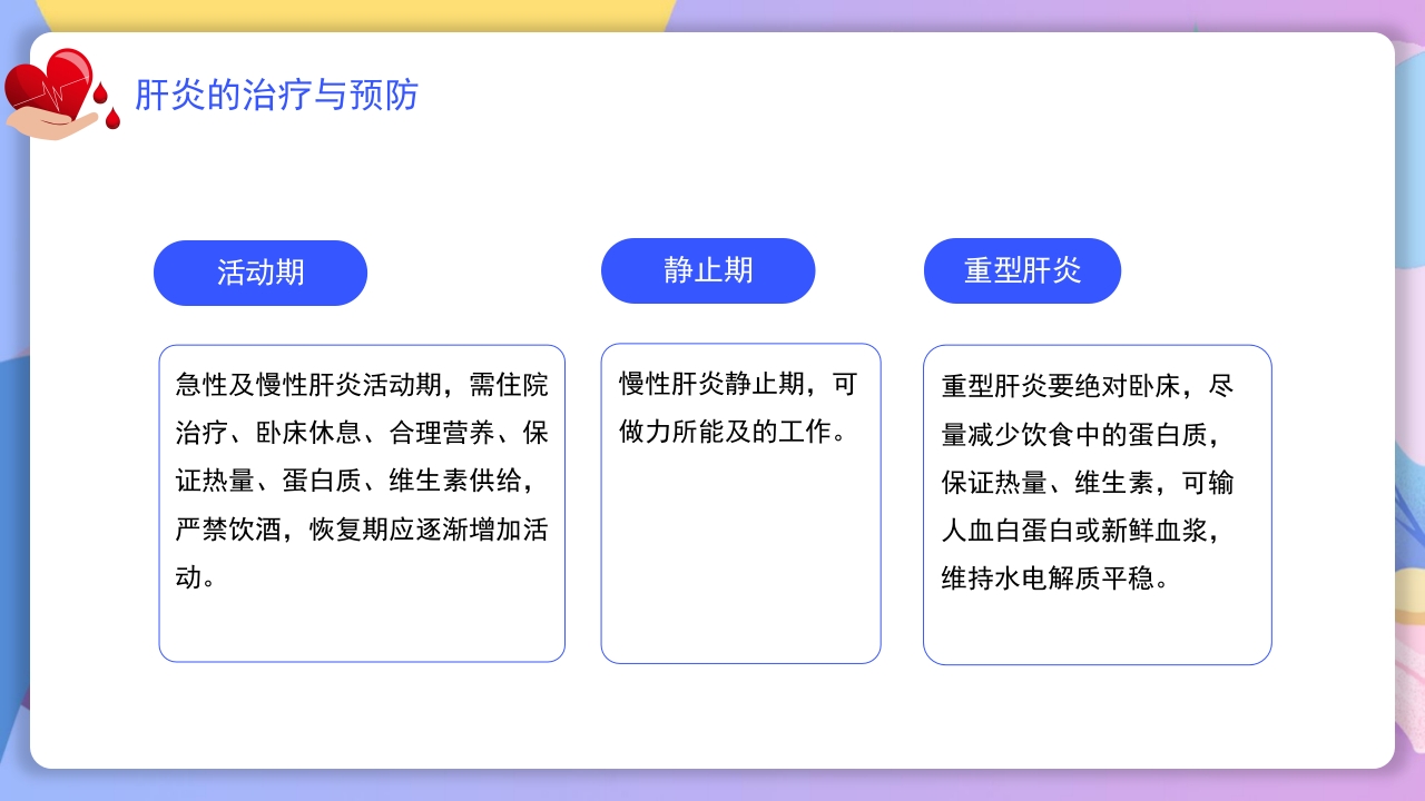 世界肝炎日介绍·肝炎疾病治疗和预防讲解PPT课件16