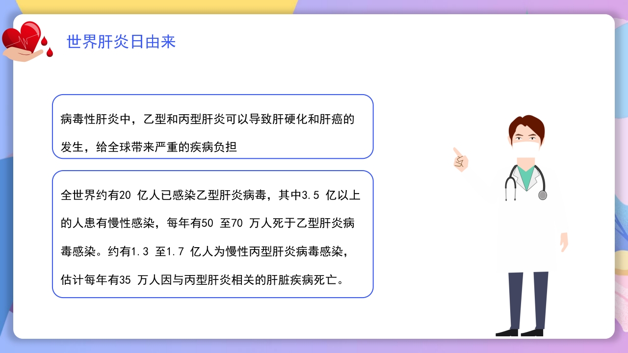 世界肝炎日介绍·肝炎疾病治疗和预防讲解PPT课件7